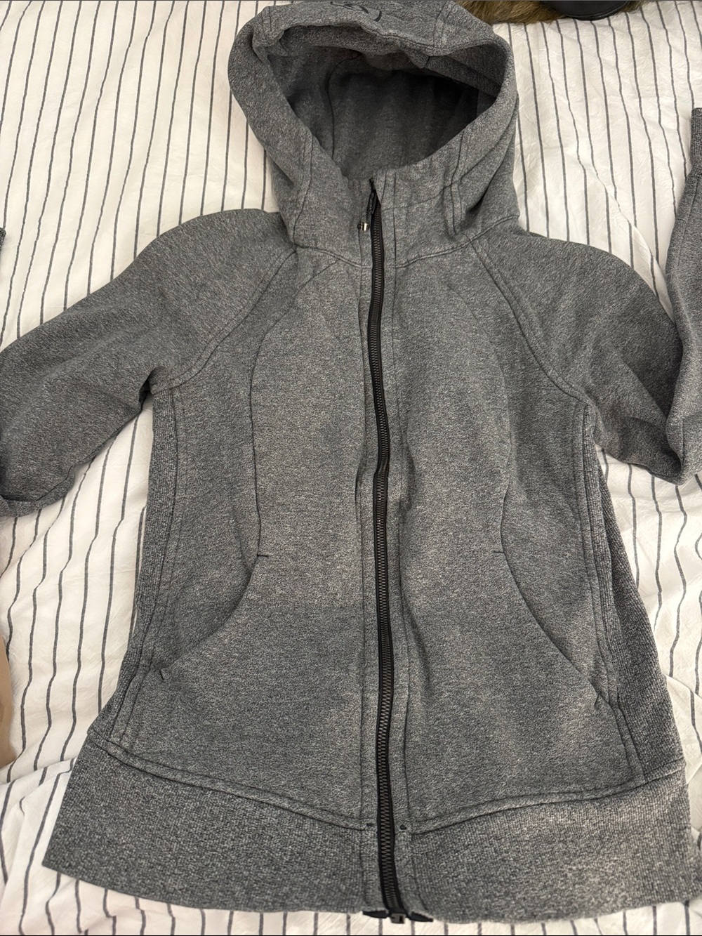 lululemon athletica Women's Gray Full-Zip Hooded Jacket